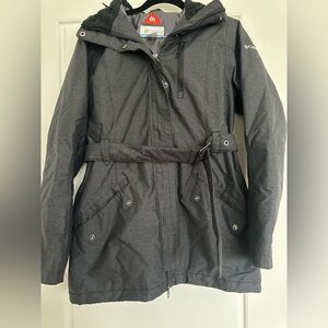 Columbia Omni-Heat Long Jacket with a Belt